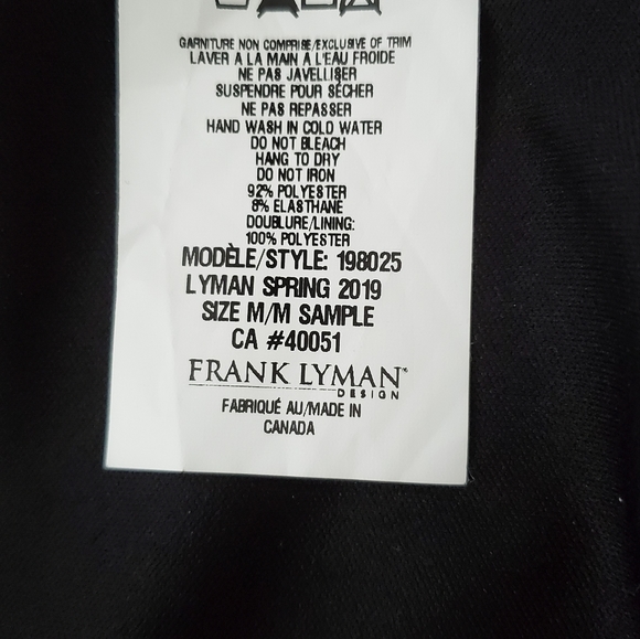 Frank Lyman Elegant Black Dress - Picture 9 of 9